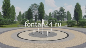 Пешеходный фонтанный комплект "Ария" ø=3 м