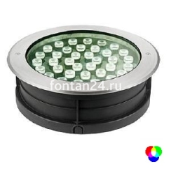 Встраиваемый LED-прожектор 36-диодный 12/24VDC IP67, Д=320 мм RGB