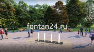 Уличный фонтан "Вектор" 4x1 м Уличный фонтан "Вектор" 4x1 м